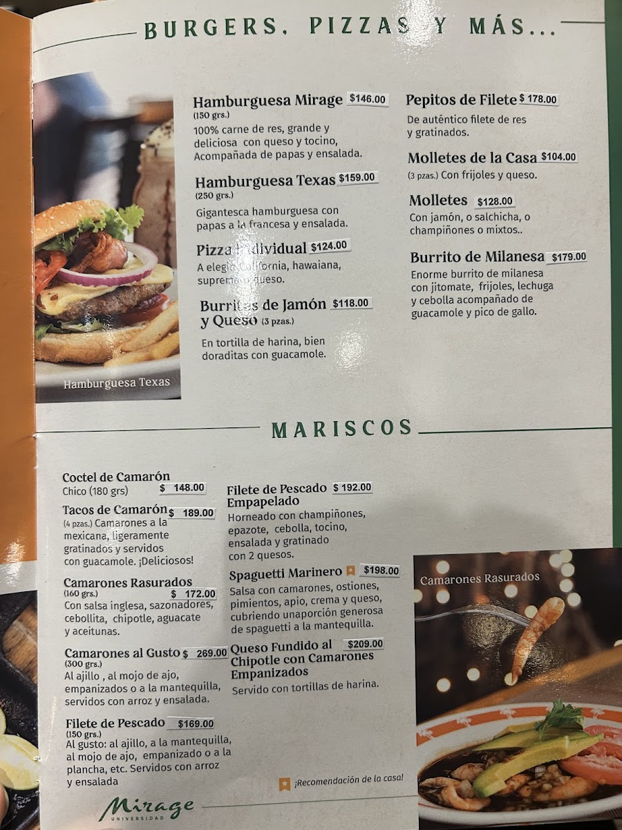 Restaurante Mirage Menu - Image 2